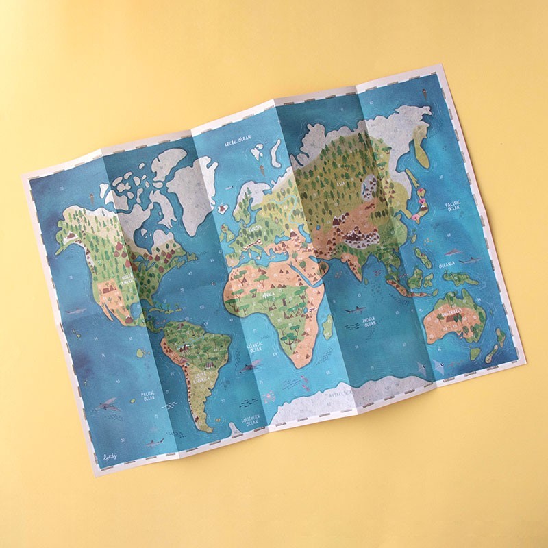 Poster &amp; stickers of animals of the world